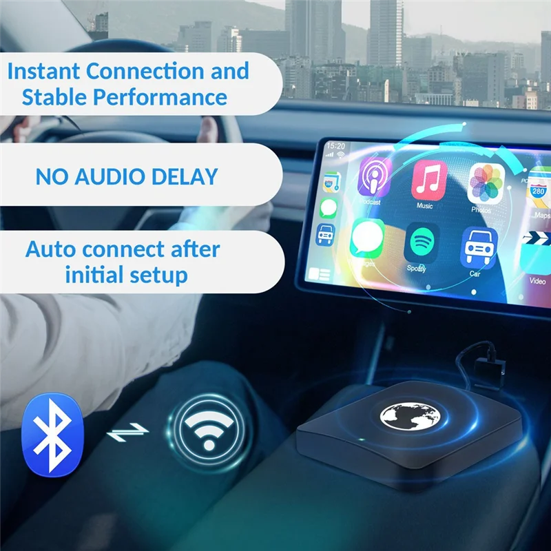 

New Wireless Carplay Box for Car Models with Wired Carplay Wired To Wireless Module Navigation USB Auto Dongle