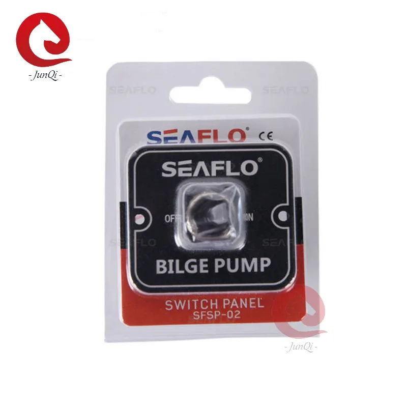 Фото Seaflo DC12V 24V Панель переключателей морского автофургона SFSP-02 Трюмный насос Алюминиевый переключатель 2-сторонняя панель управления №5