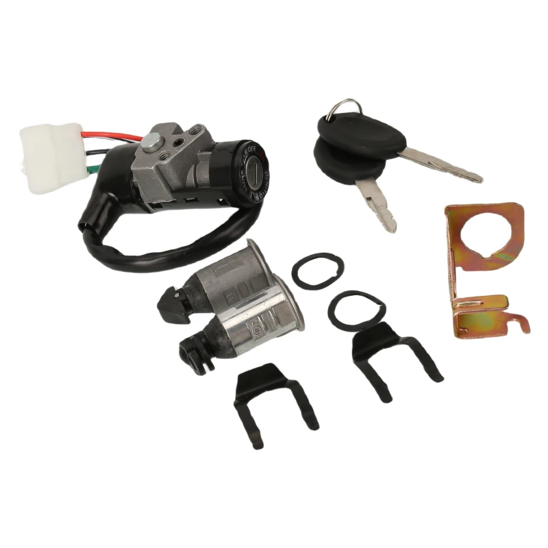 Фото Комплект ключей зажигания для мотоцикла и велосипеда для GY6 125cc KYS KCW GY6 125 SCR 100 KSB WH100 SCR GCC, замок сиденья. №5
