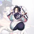 Коврик для мыши Kochou Shinobu, мягкий эргономичный коврик для мыши с аниме рассекающим демонов аниме, поддержка запястья, для офиса и стола