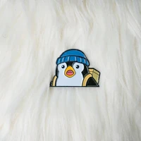 cute travel penguin game valorant valorant penguin hard enamel badge brooch diy backpack pin party gift jewelry kawaii pin