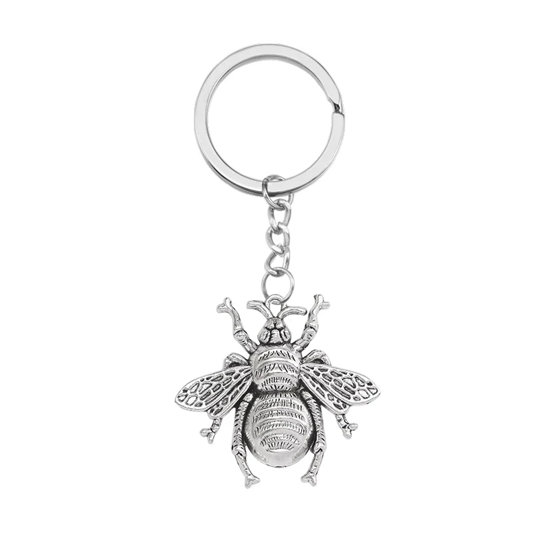 Брелок в виде пчелы в винтажном стиле, подвеска в виде животного для Хэллоуина, рюкзака, для мужчин и женщин, модное простое украшение для автомобиля, подарок