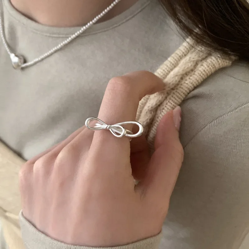 Женские регулируемые кольца с бантом неправильной формы геометрическими