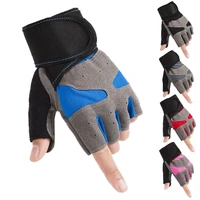 half finger sports gym weights gloves weightlifting dumbbell fingerless power weight lifting workout gloves men cycling gloves