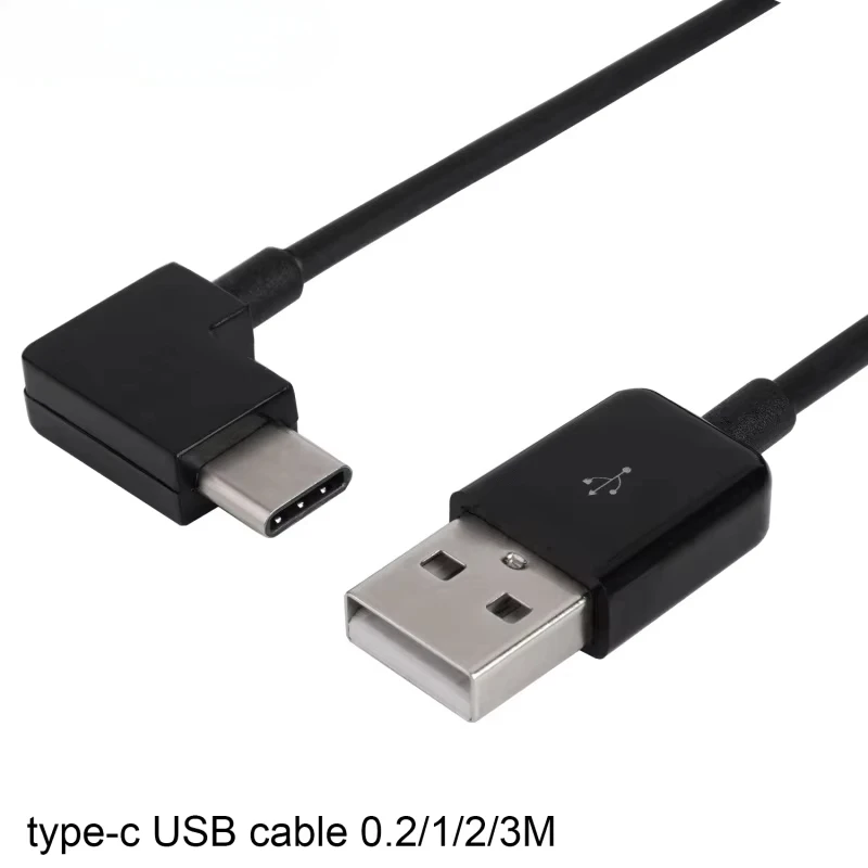 Фото Белый USB-C USB 3.1 Type-C Elbow 90 Angle Кабель для зарядки данных к USB A 2.0 0,2 м 1 м 2 м 3 м Кабель типа C для планшетов и мобильных телефонов №3