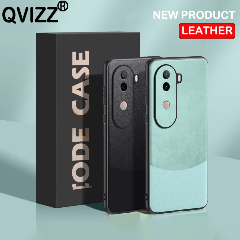 Кожаный чехол для vivo V40e V 40e с рисунком сращивания силиконовая защита камеры