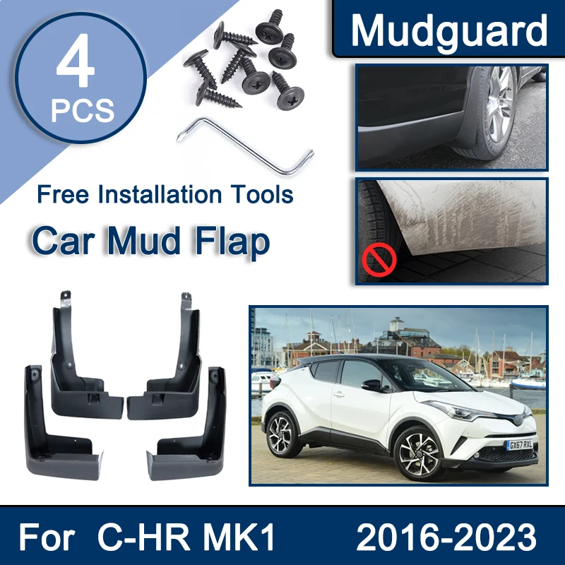 Аксессуары для Toyota Автомобильные Брызговики CHR AX10 AX50 2016 ~ 2023 передние задние щитки