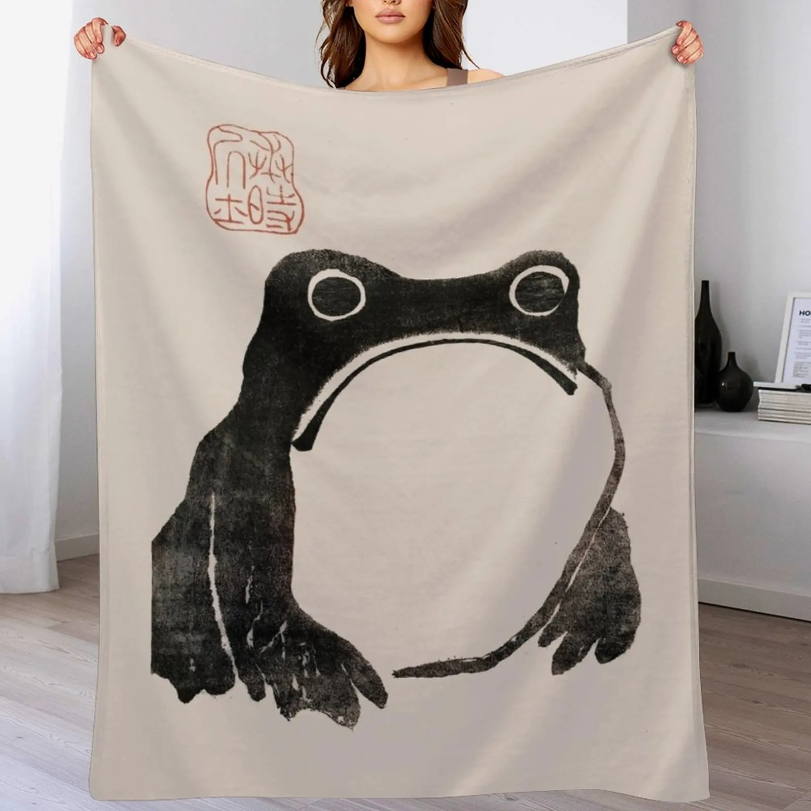 Японская лягушка Grumpy matsumoto hoji невпечатляющая Meika Gafu от Matsumoto Hoji плед одеяло