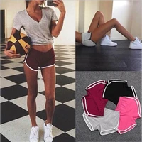 sports shorts womens home underwear casual solid color fashion yoga beach pants candy color hot shorts pants comfortable short
