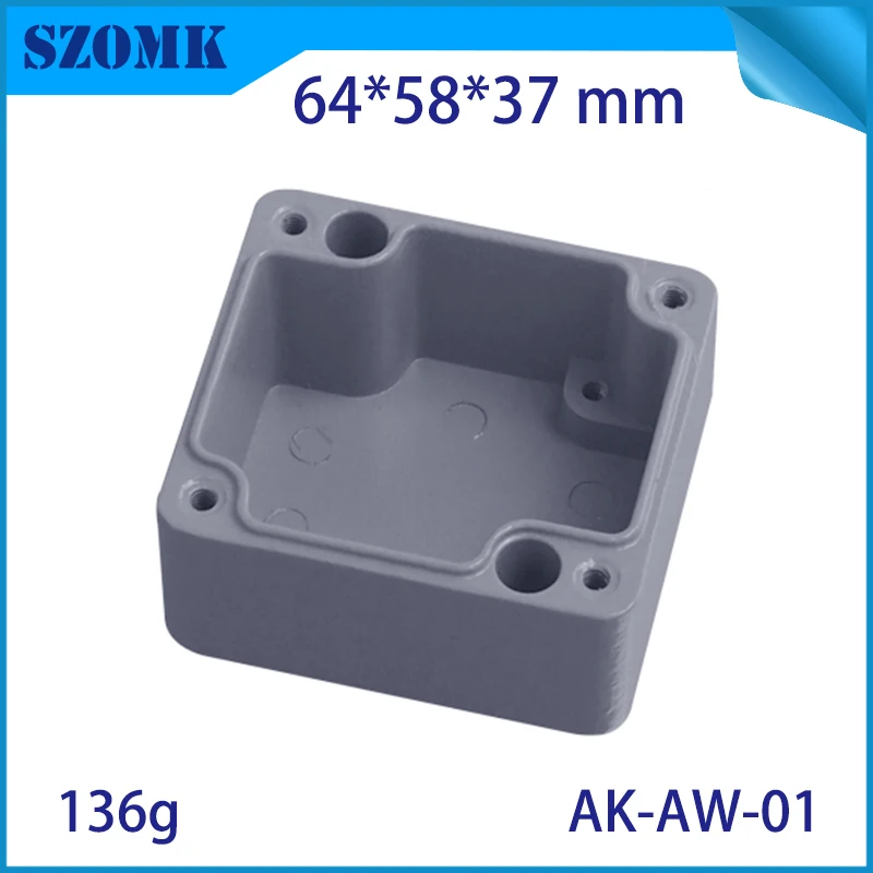 Алюминиевый усилитель IP66 67 водонепроницаемый корпус для винтов с шестигранной