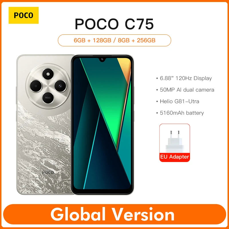 Смартфон Poco C75 6/128ГБ 8/256ГБ global