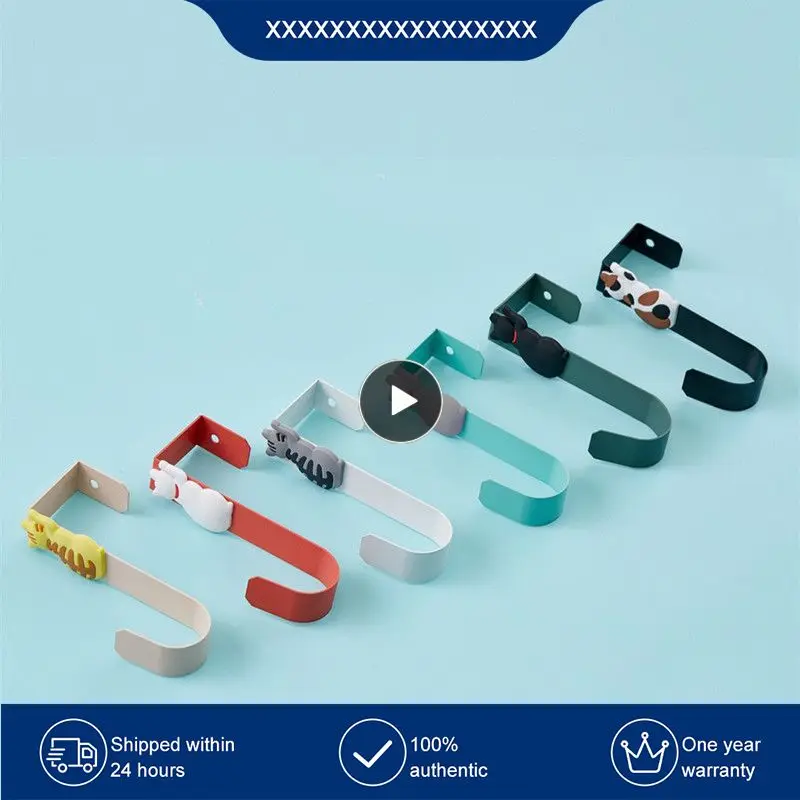 

Kitchen Wall Door Metal Hook Key Hanger Cat Shaped Door Hanger Holder Clothes Storage Rack Seamless Hook Tool Accessories