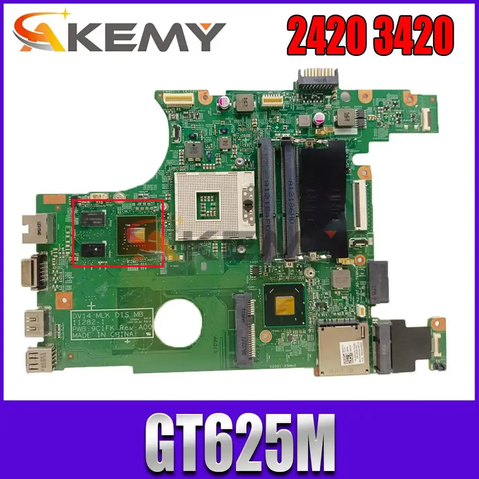 

Original Laptop motherboard For DELL Inspiron 2420 3420 Mainboard GT625M CN-0P7RC5 0P7RC5 11282-1 SLJ8F N13M-GS-S-A2