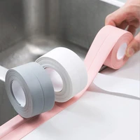 pvc waterproof wall sticker self adhesive sink stove crack strip kitchen bathroom bathtub corner sealant tape wall decoration