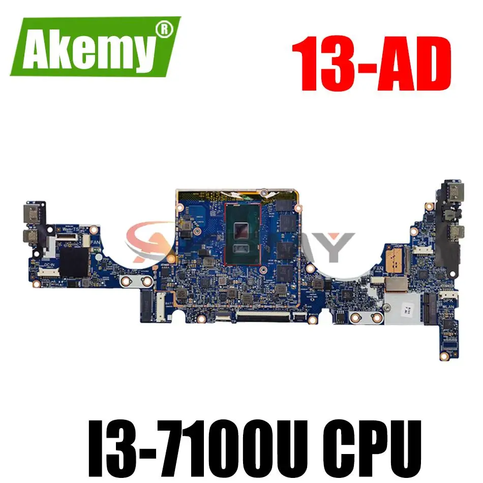 

AKEMY for HP ENVY 13-AD Laptop motherboard 6050A2909801-MB-A01 I3-7100U tested