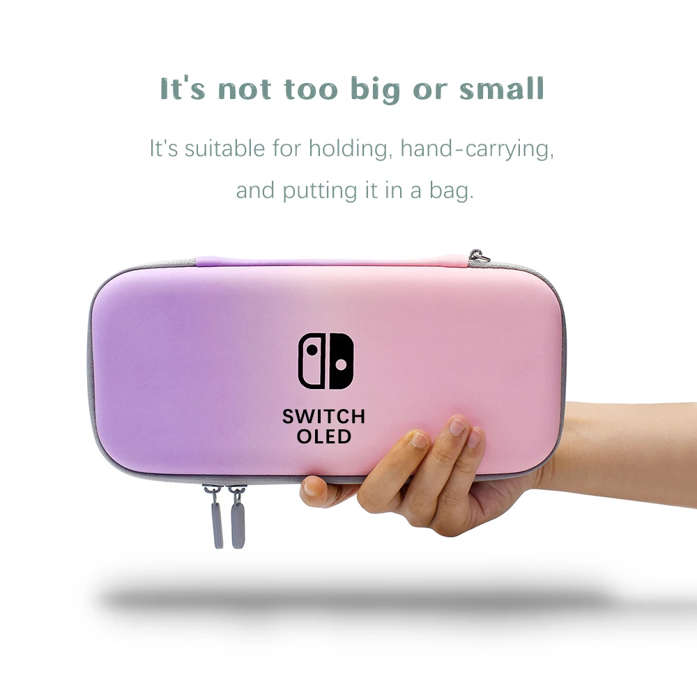 For Nintendo Switch OLED Storage Bag Crystal Hard Cover Shell Case Screen Protective Film Thumb Grip Caps PC Pouch Accessories images - 6