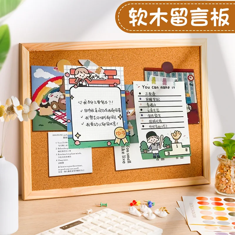 

Cork Photo Wall Hanging Home Dormitory Message Board Unit Notice Board Kindergarten Felt Culture Display Wall