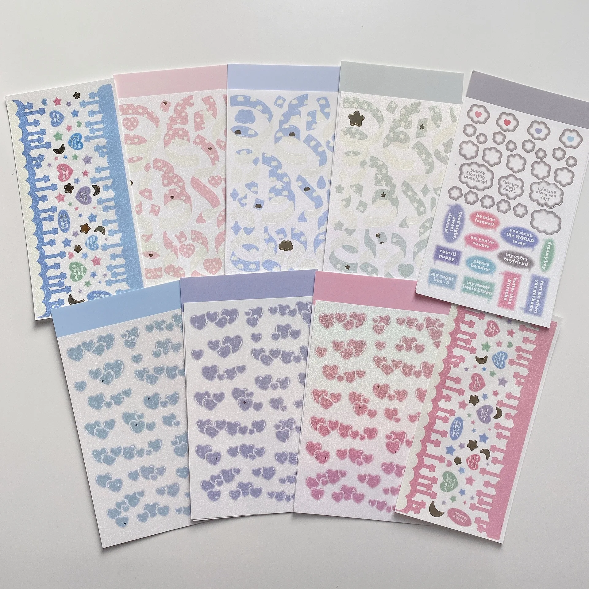 

Cute Love Arrow Cloud Laser Stickers Decorate DIY IDOL Notebook Photo Album Scrapbooking Planner Aesthetic Stationery Stickers