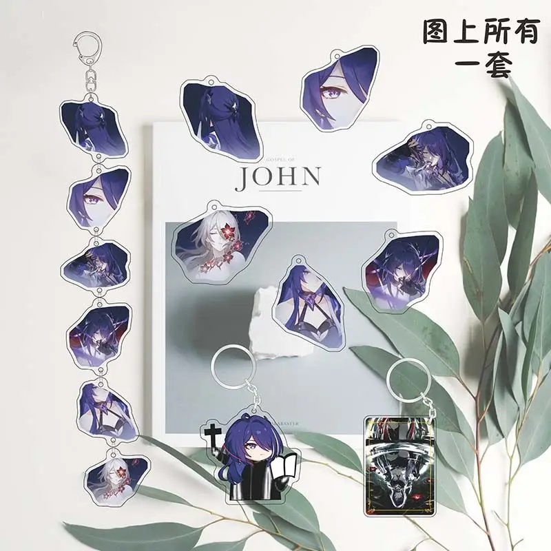 Акриловый ремешок для ключей Honkai:Star Rail Galaxy Ranger Acheron 1-6 сёдолонов шнурок телефона