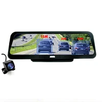 4g android dash cam dashboard 10 inch car dvr for auto rearview mirror wifi hd video recorder gps navigation registrator