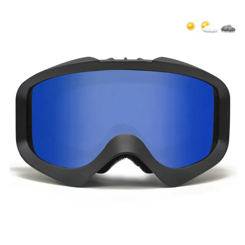 Ski Goggles with Magnetic Double Layer Polarized Lens Skiing Anti-fog UV400 Snowboard Goggles Men Women Ski Glasses Eyewear case