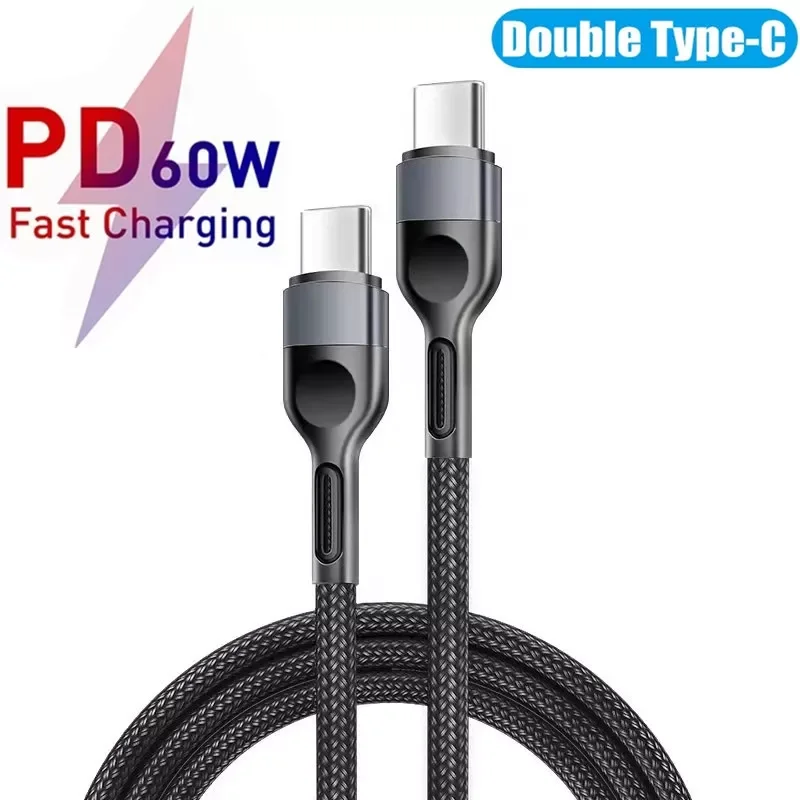 

C To C Cable PD Wire Phone Charger Cable Quick Charge Mobile Phone USB C To C Cable For Xiaomi 11 10 Redmi note 10 Samgung