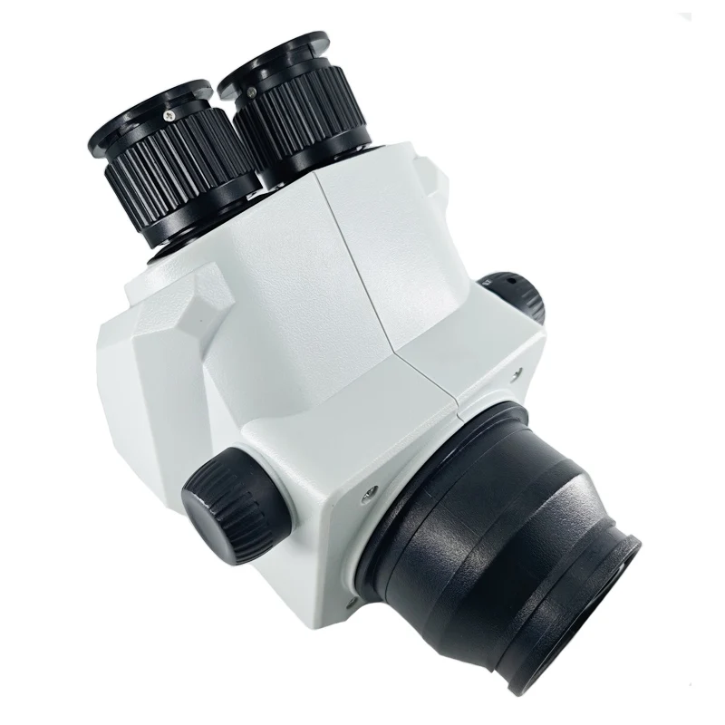 7X-45X Simul-Focal Trinocular Zoom Стереомикроскоп Головка Промышленная электронная