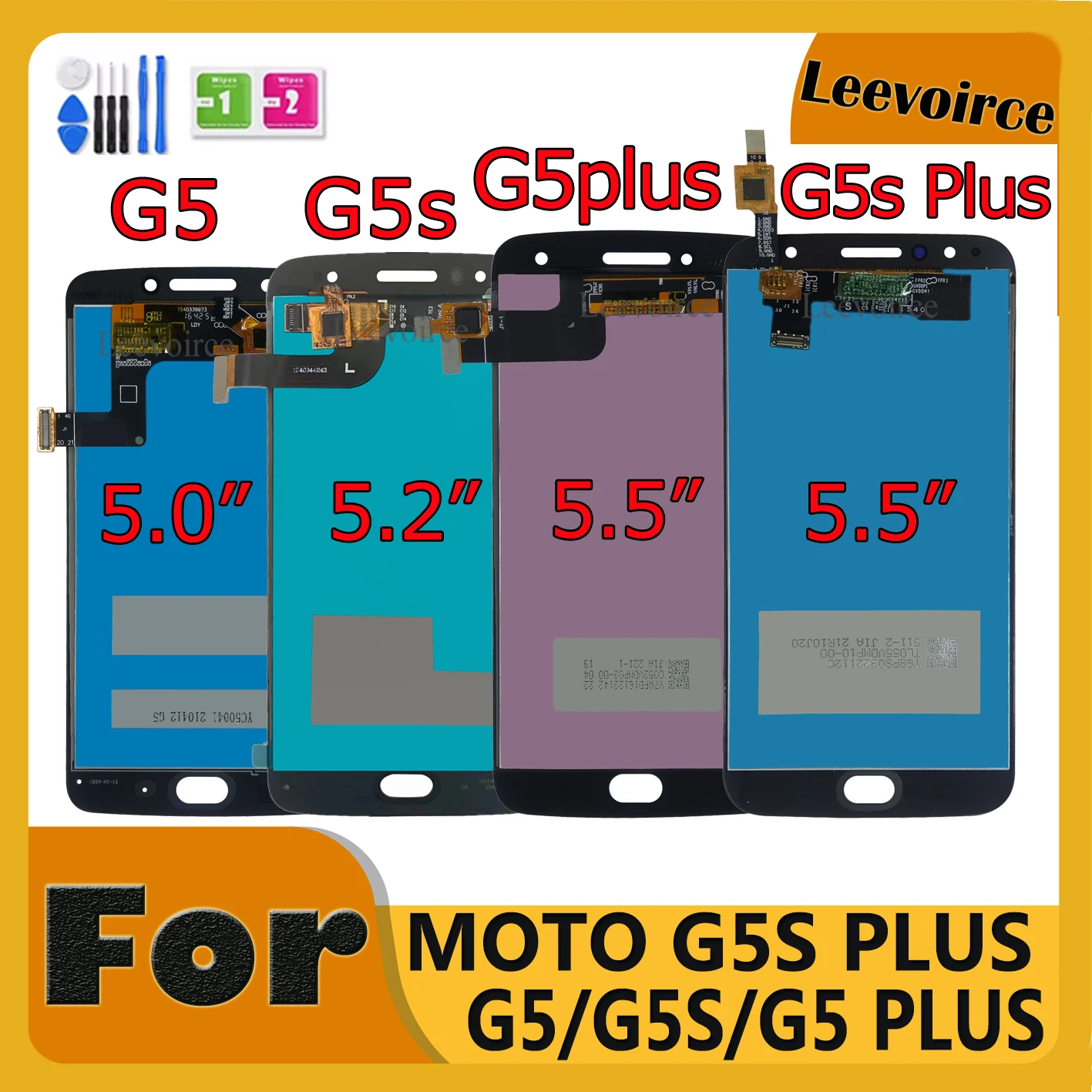 ЖК-дисплей для Motorola MOTO G5 Plus G5S XT1670 XT1685 XT1803 XT1792 сенсорный экран дигитайзер в сборе