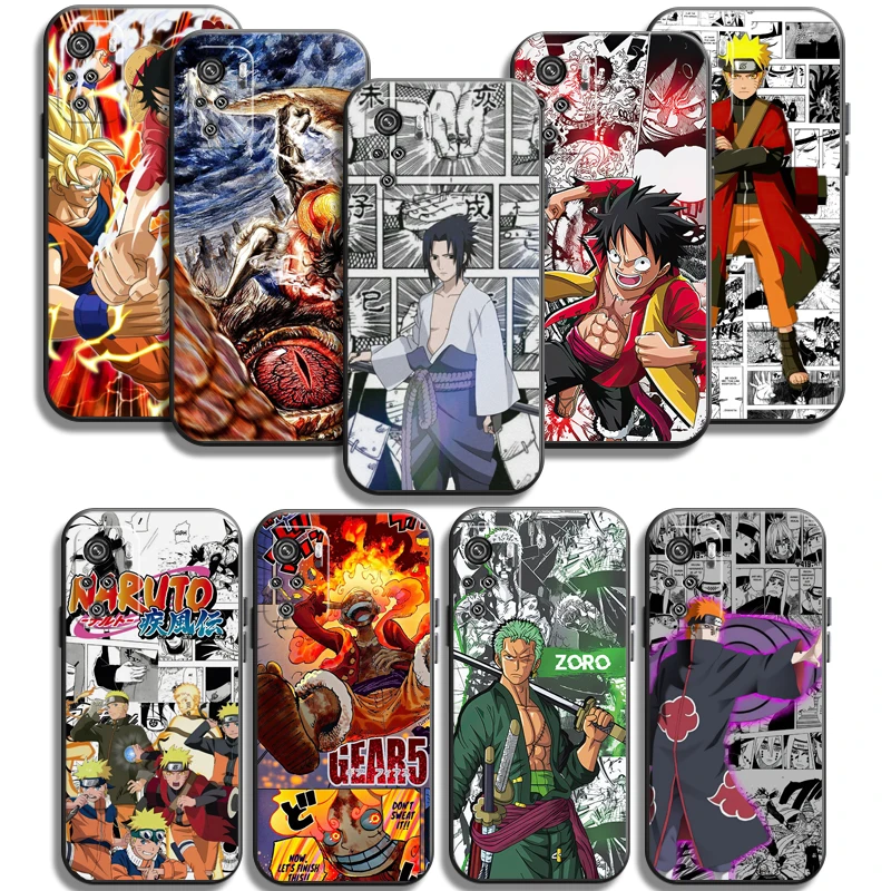 

Naruto One Piece Anime Phone Cases For Xiaomi Redmi Note 10 10S 10 Pro POCO F3 GT X3 GT M3 Pro X3 NFC Funda Soft TPU Carcasa