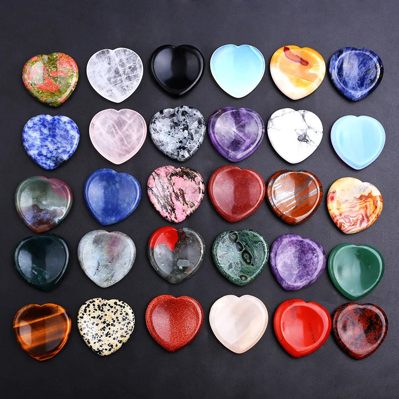 

Thumb Worry Stone Natural Heart Palm Stone Pocket Chakra Reiki Healing Crystal Therapy Geometry Energy Smooth Gemstones