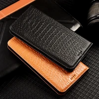 crocodile leather magnetic case for samsung galaxy note 8 9 10 plus note20 ultra mobile wallet flip cover