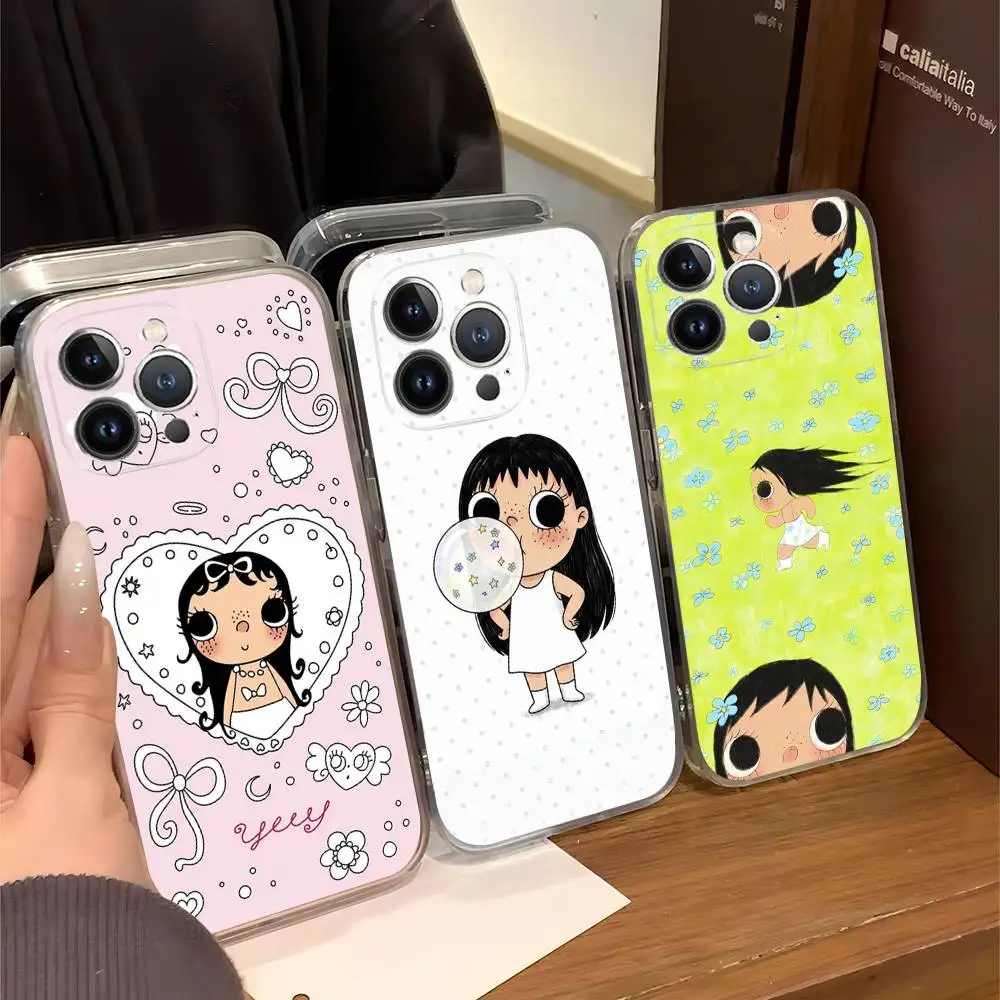 Фото Милый прозрачный мягкий чехол Yuy Kawaii для iPhone 15, 12, 14, 16, 17, 13 Plus, 11 Pro Max, 13 Pro №1