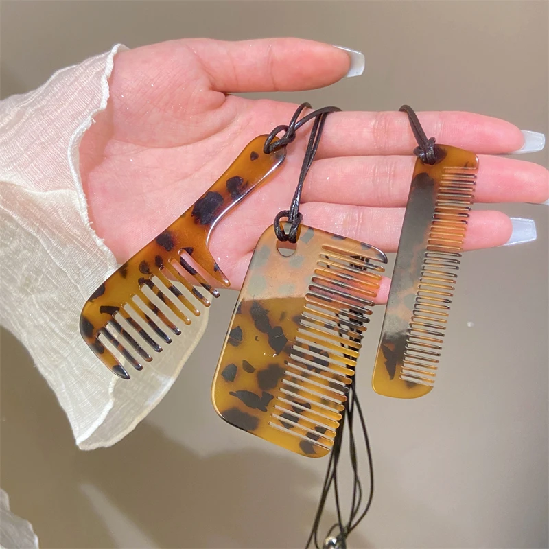 Модная расческа кулон свитер цепочка ожерелье для женщин модные украшения