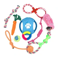tug of war rope for dog puppy chew toys pack of 10 tough dog toys heavy duty dental dog rope toys kit for medium dogs