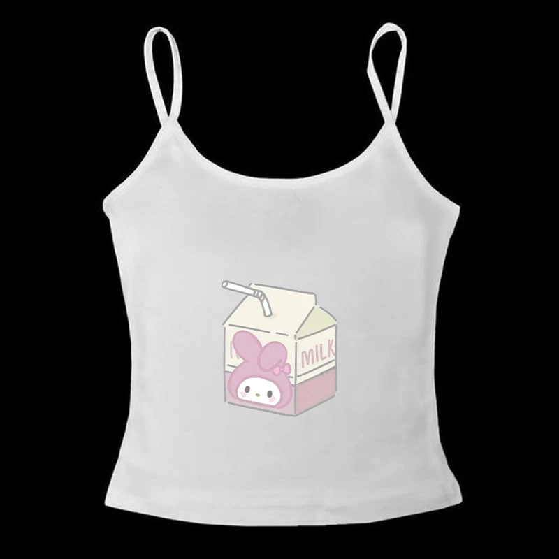 Летний новый стиль корейский Sanrio My Melody мультяшная молочная коробка принт Y2K