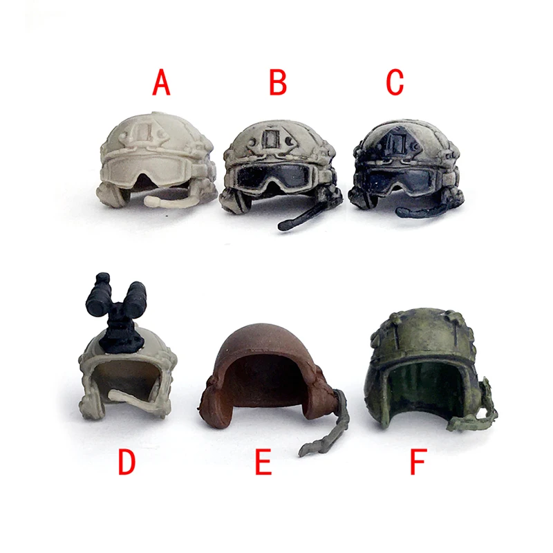Scala 1:18 forze speciali soldato accessorio casco cappello pilota berretto da combattimento adatto per 3.75 