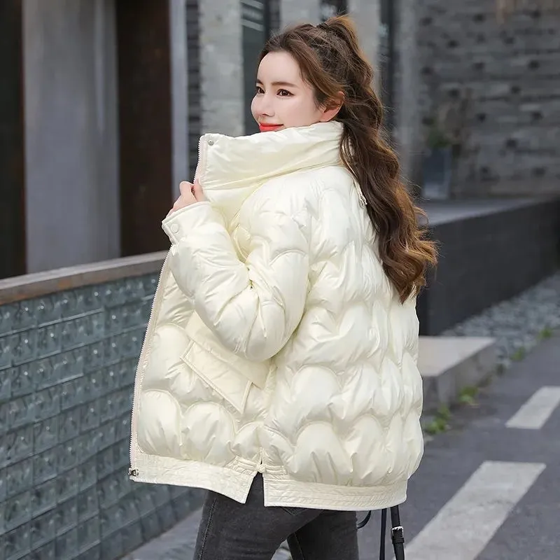 Loose Solid Thick Coats Hooded Jackets Female Outwear 2023 New Winter Jacket Women's Parkas High Quality Cotton Clothes Casual