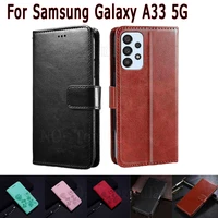 capa cover for samsung galaxy a33 case magnetic card flip wallet leather protective etui book for samsung a33 a 33 sm a336b case