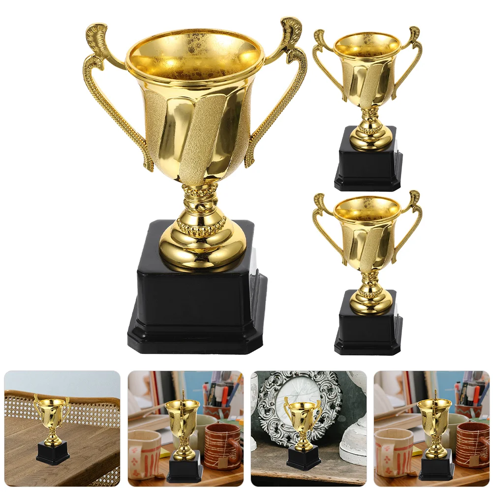 

3 Pcs Children's Competition Trophy Celebration Prop Kindergarten Prize Gift Ceremony Award Winner Party Decor Student