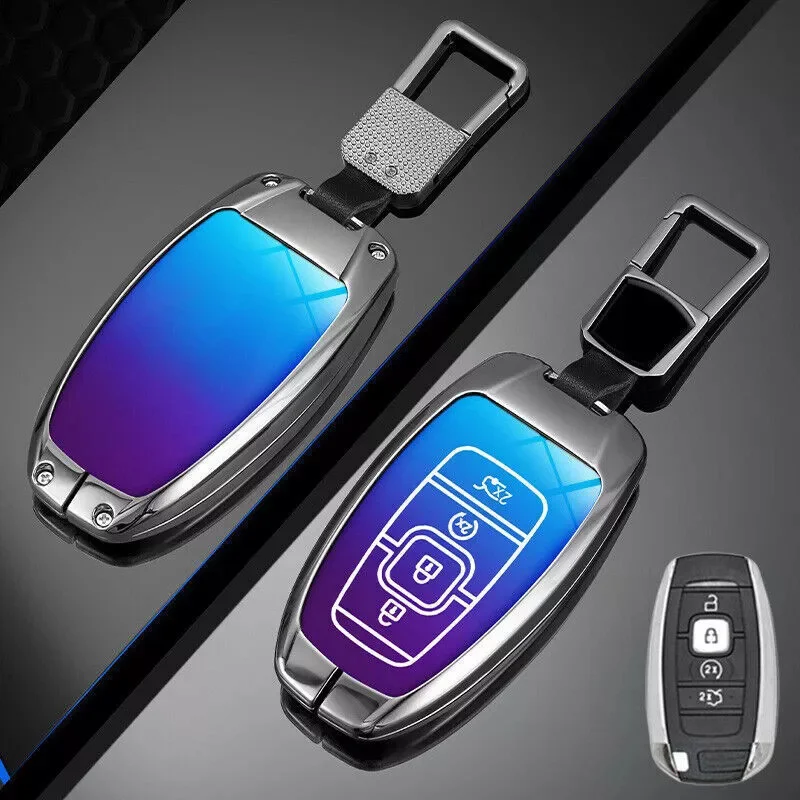 Zinc Alloy TPU Car Remote Smart Key Fob Case Cover Holder Bag With Keychain For Lincoln MKZ MKC Navigator Continental