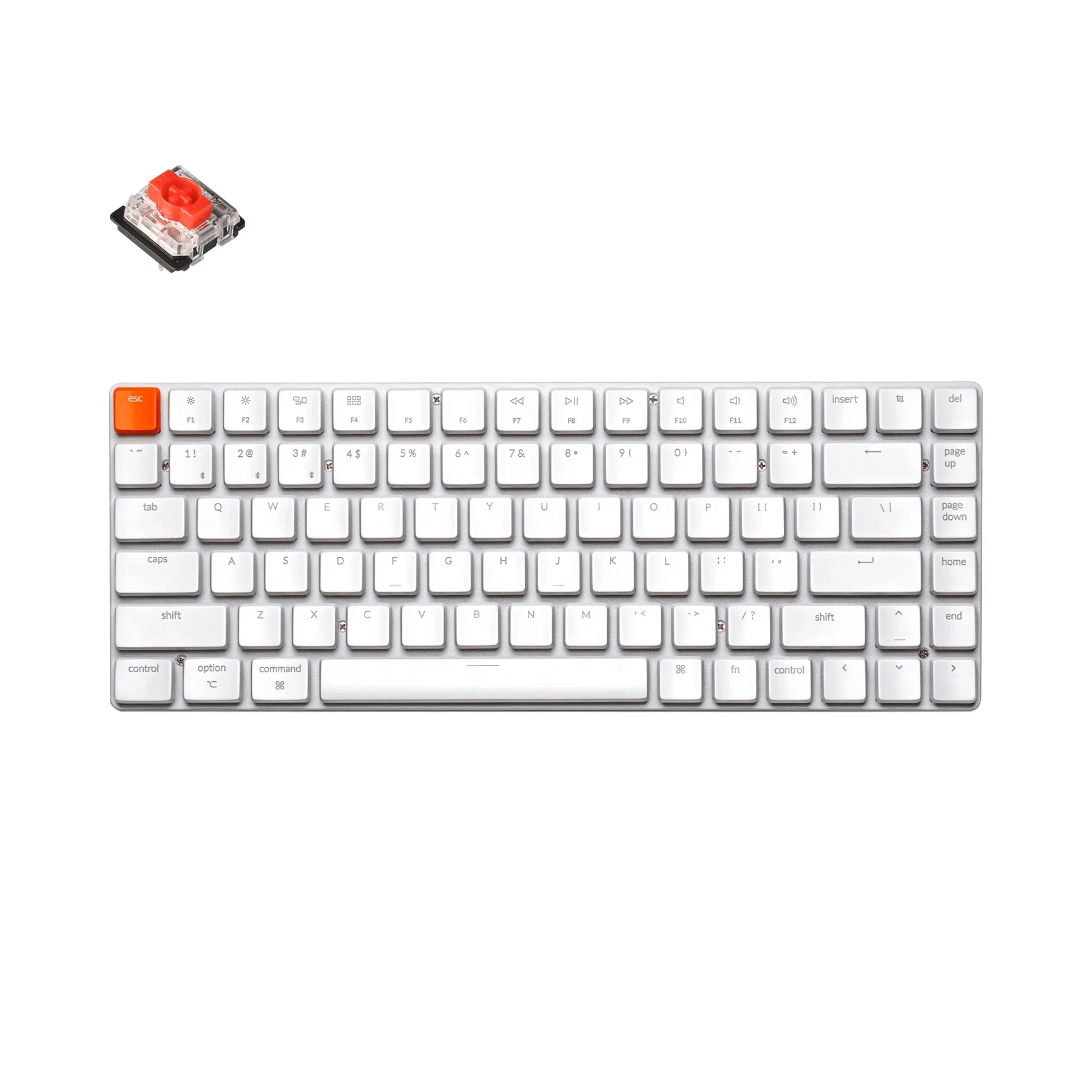 Keychron k3 k v2 ultra-fino teclado mecânico sem fio baixo perfil interruptor gateron não-retroiluminação para mac windows