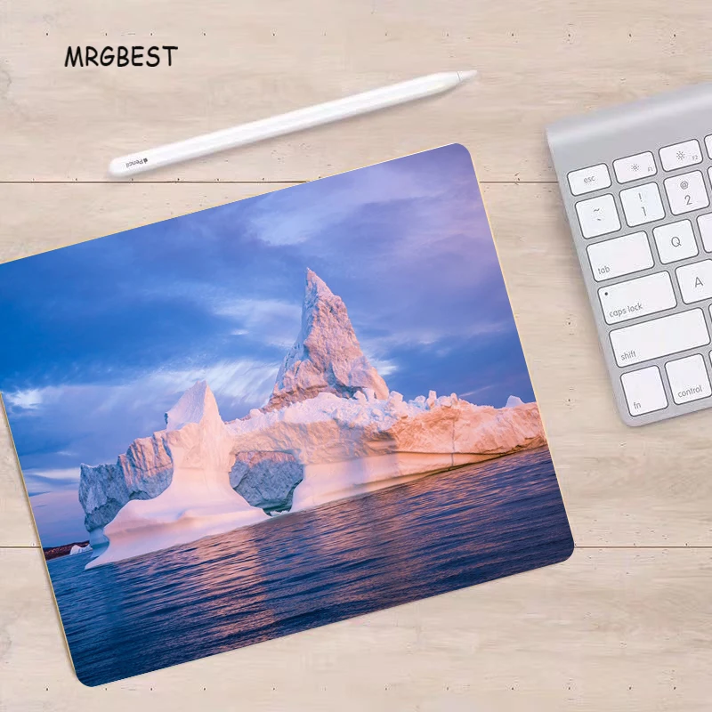 Коврик для мыши MRGBEST с изображением гренландского острова Размер 22x18 см