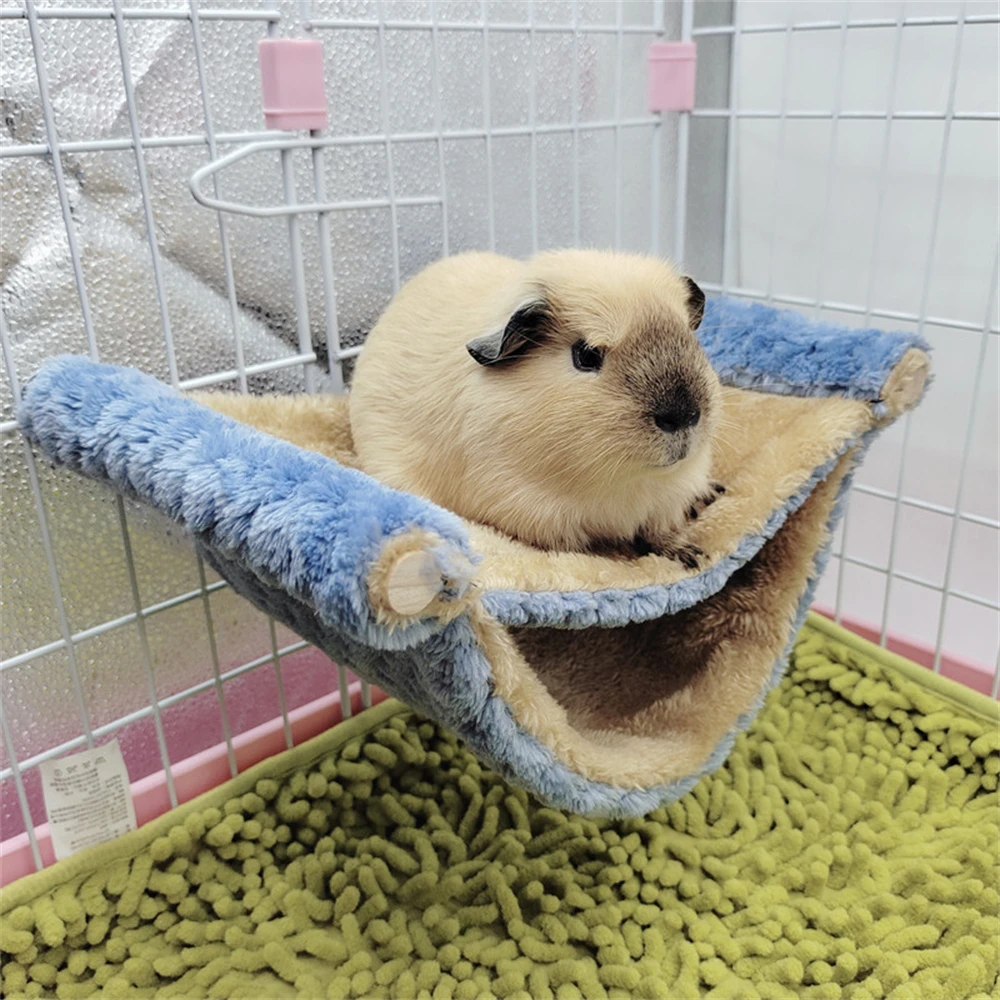 

Soft Tricken Plush Hamster Hanging Hammock Cotton Hedgehog Rat Guinea Pig Rest Sleeping Bed Hut Tent Small Pet Cage Accessories