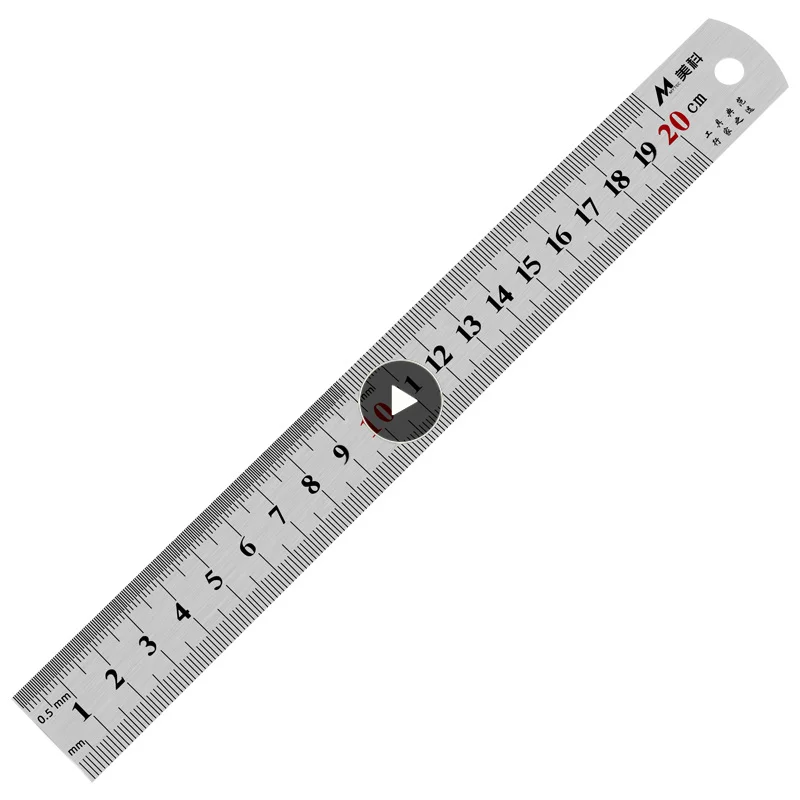 

Centimeter Inches Scale Double Side Stainless Steel Straight Ruler 15cm/20cm/30cm/50cm Metric Ruler Stainless Steel Metric Rule