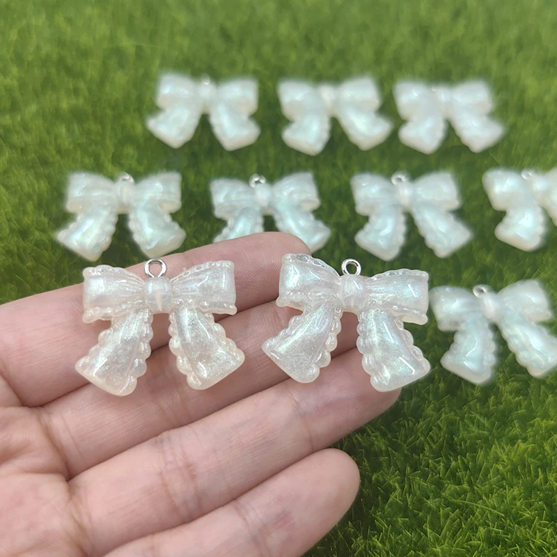 10 шт. европейские белые Искусственные Подвески для изготовления ювелирных