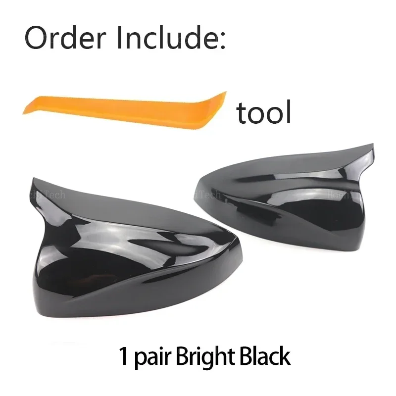 

Черные накладки на боковые зеркала заднего вида в форме рога из углеродного волокна для Audi A3 S3 8V RS3 2013-2019