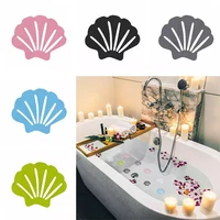 10pcs stair steps anti slip rubber bathroom bathtub shell shaped non slip stickers with bathroom shower anti slip safety decals