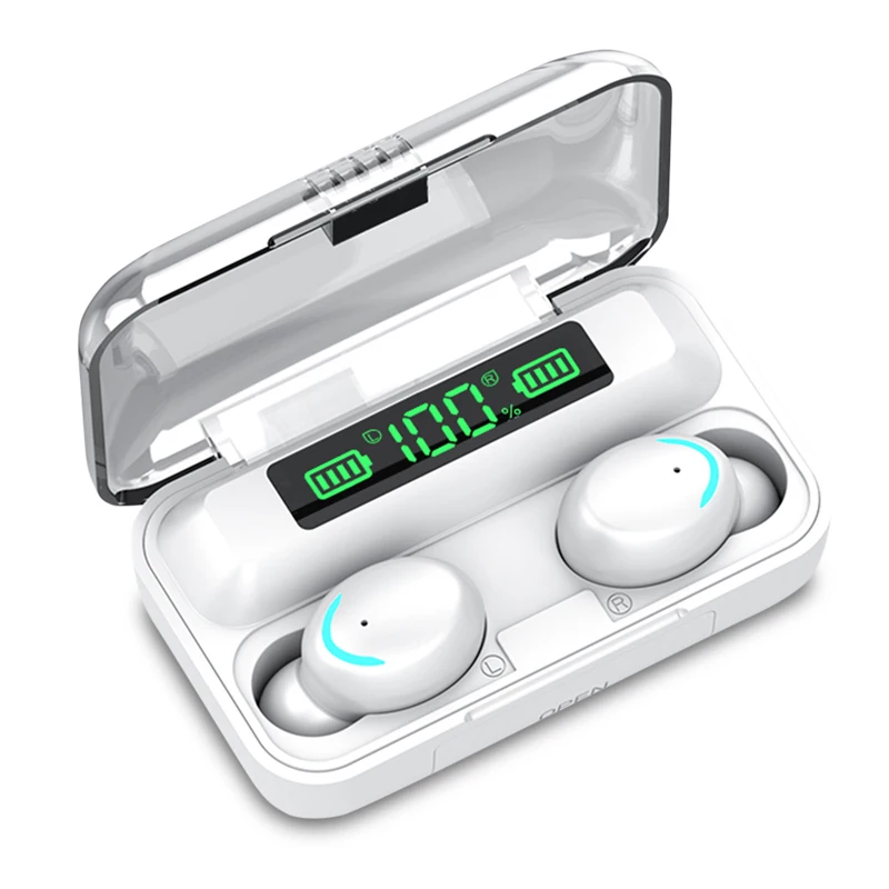 

Беспроводные наушники FUJI TWS F9-5.1 с PowerBank для телефона - Белый / TWS наушник