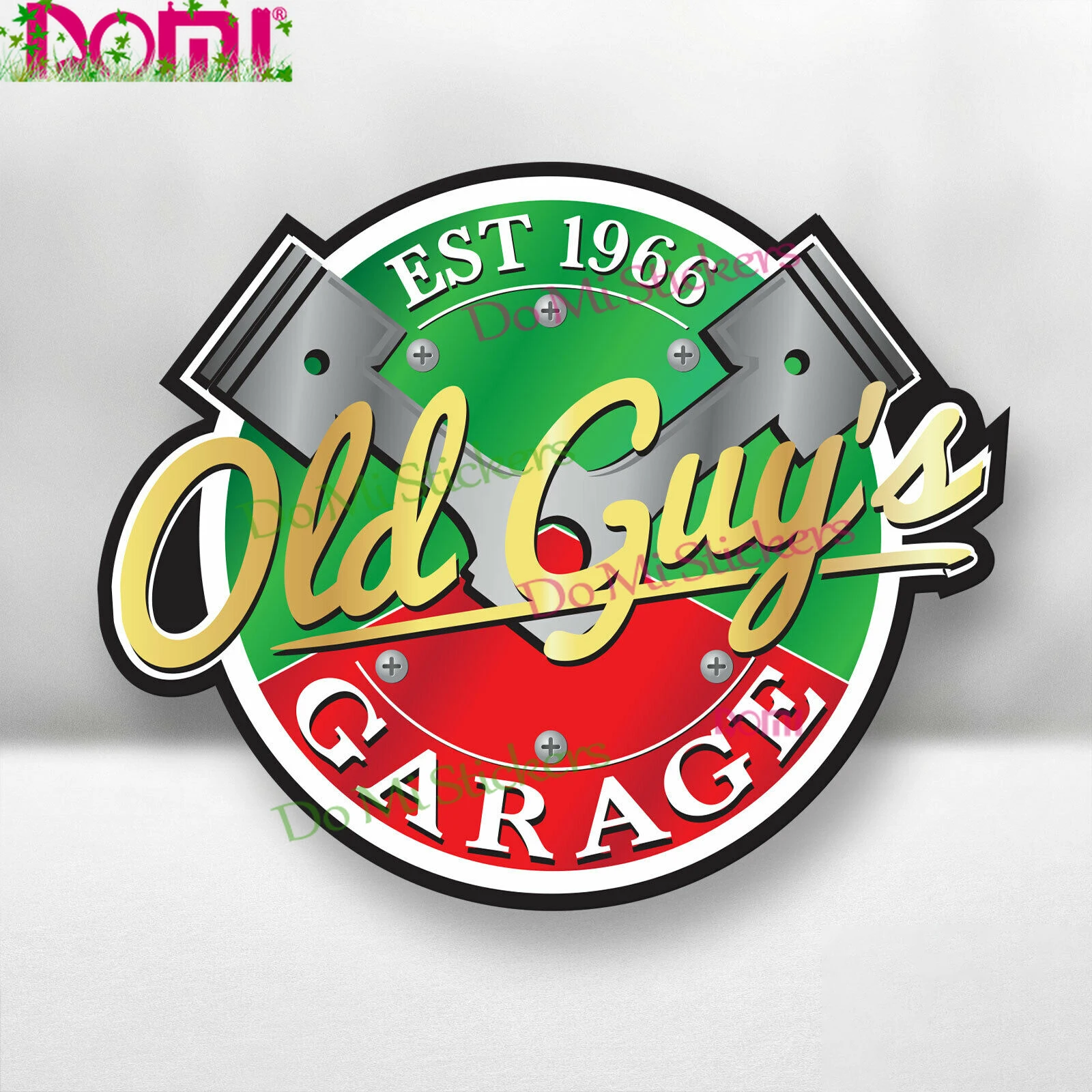 

Виниловая наклейка на бампер в стиле ретро