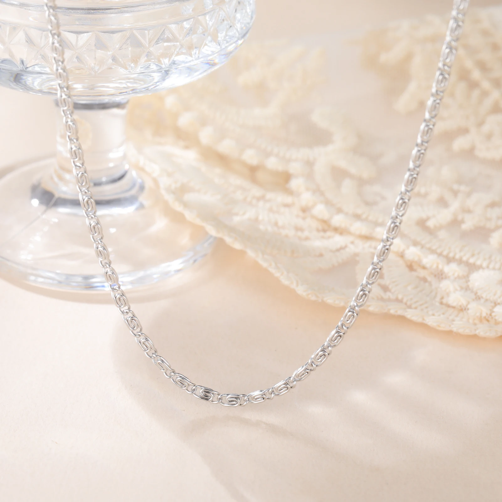 Teamer модная цепочка скрепка для бумаг женщин и мужчин минималистичное колье из